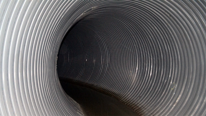 Bend in a pipe that was renewed with SPR™