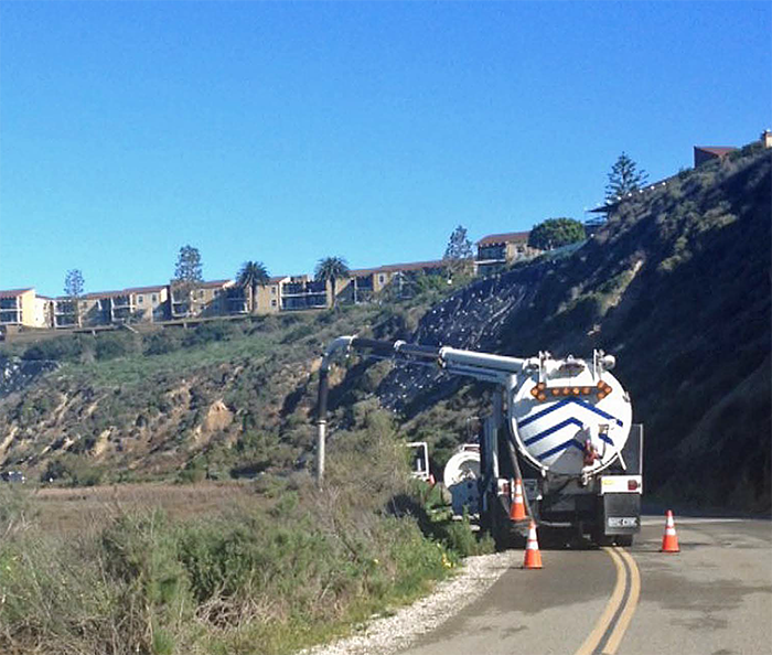 Truck on the side of road for SPR™EX project