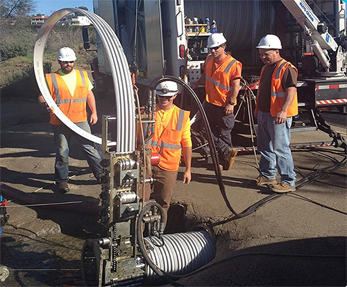 Lining CMP culverts